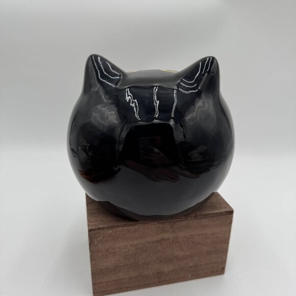 Black cat bowl Halloween birthday cat lover fun trendy adorable cute wide - Picture 5 of 12